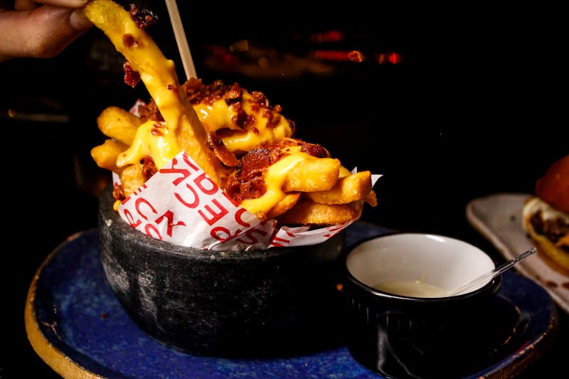 dions loaded fries side
